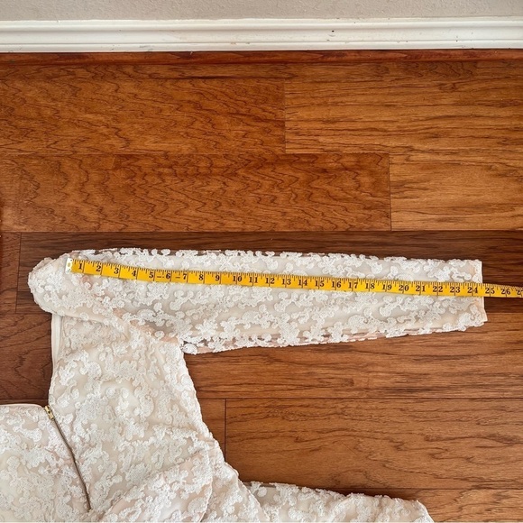 Self-Portrait Textured Cream Off-Shoulder Mini Dress - Picture 12 of 15